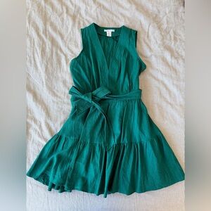 Christian Lacroix Emerald Green Wrap Dress